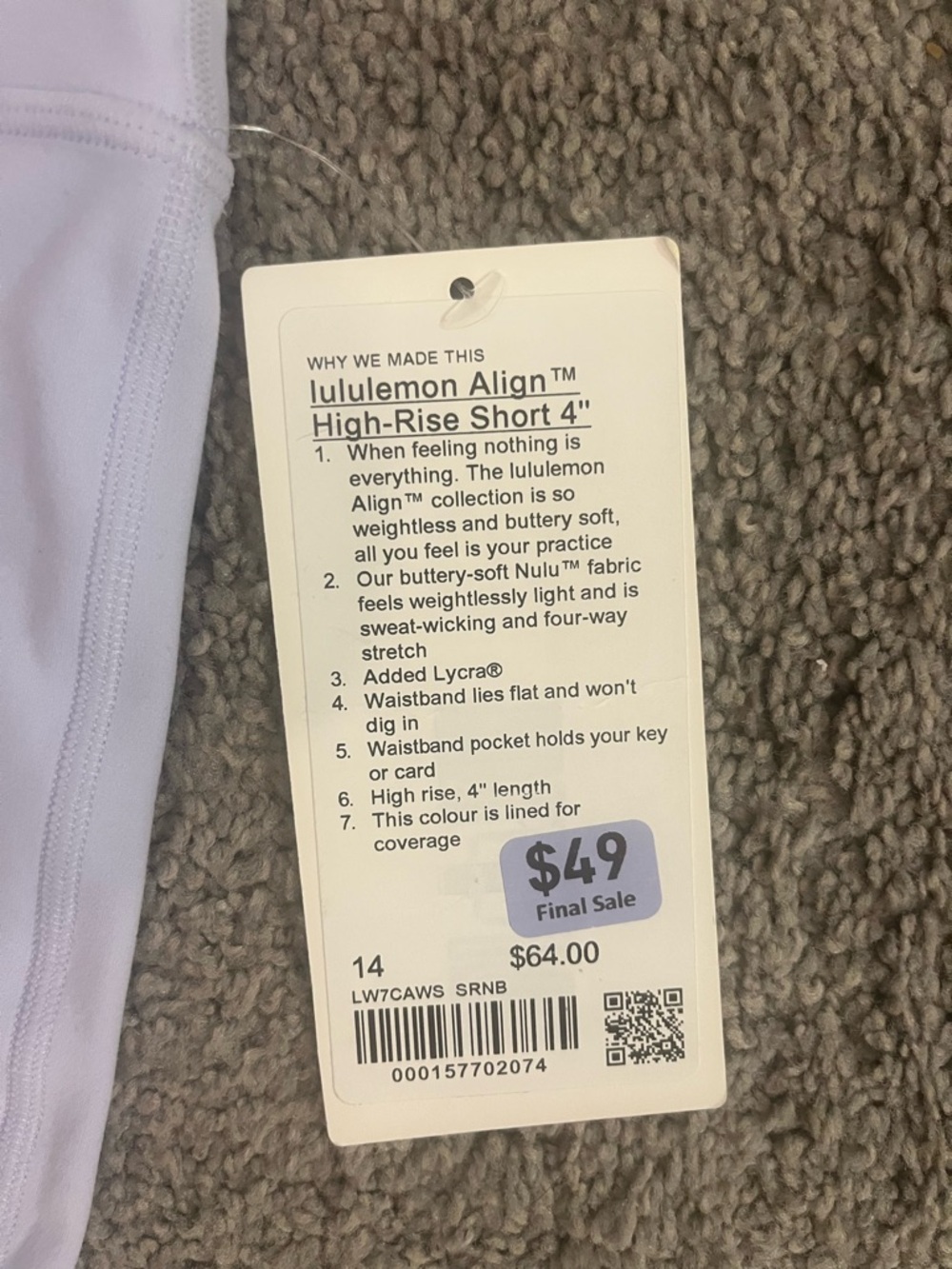 Lululemon Align High Rise Short 4” - Picture 2 of 5